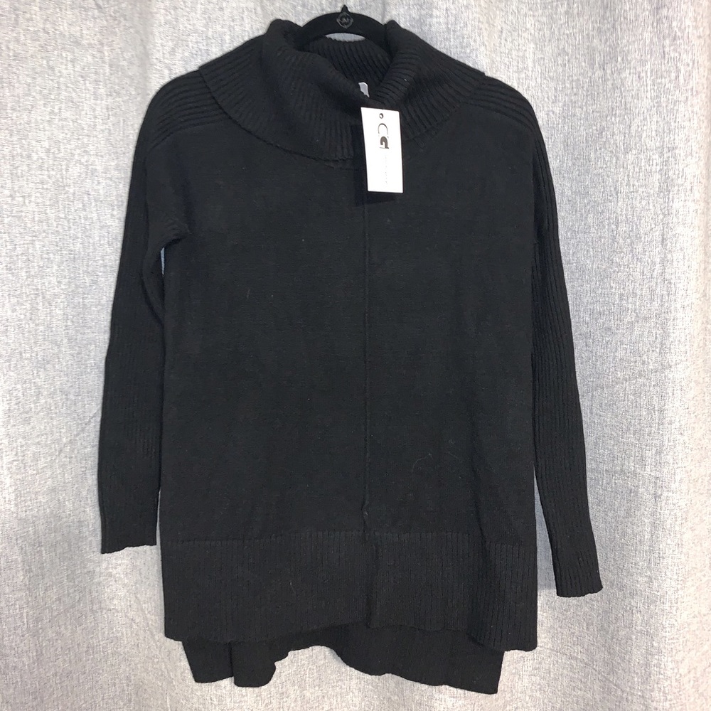 Black Cowl Neck Sweater